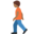 person walking, medium-dark skin tone